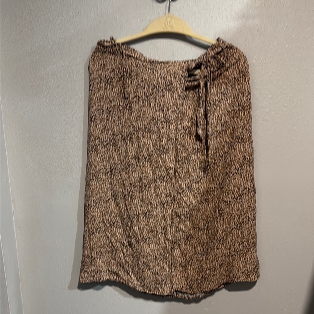 URBAN Romantics Tan Cream Wrap Pencil Skirt